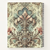 Viktorianisches Muster für Blumendach Notizblock (Rückseite)