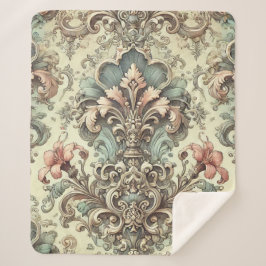 Viktorianisches Muster für Blumendach Sherpadecke