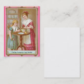 Viktorianisches Mutter-u. Tochter-Backen Visitenkarte (Vorne/Hinten)