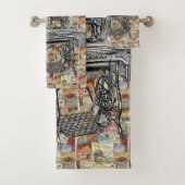 Viktorianisches Nähbad Handtuchhalter Set (Insitu)