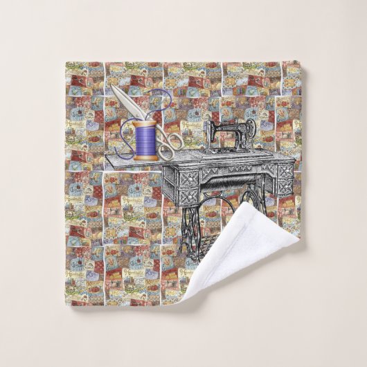Viktorianisches Nähbad Handtuchhalter Set (Waschlappen)