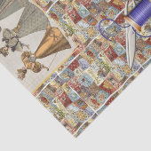 Viktorianisches Nähen von Gewebepapier Seidenpapier (Ausschnitt)