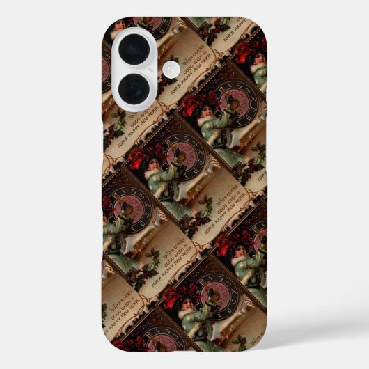 Viktorianisches Neujahr der Dame Case-Mate iPhone Hülle (Rückseite)