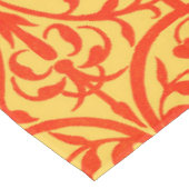 Viktorianisches orangefarbenes Motiv Tischdecke (Schrägansicht)