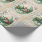 Viktorianisches Ostereier Blume Geschenkpapier (Ecke)
