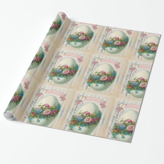 Viktorianisches Ostereier Blume Geschenkpapier (Ungerollt)