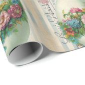 Viktorianisches Ostereier Blume Geschenkpapier (Rolleneckpunkt)