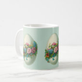 Viktorianisches Ostereier-Blumen-Ei! Kaffeetasse (Vorderseite Links)