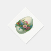 Viktorianisches Ostereier-Blumen-Ei! Serviette (Ecke)