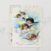 Viktorianisches Osterephemera Feiertagspostkarte (Vorne/Hinten)