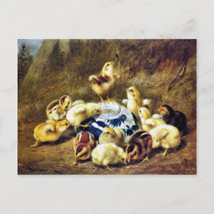 Viktorianisches Osterephemera Feiertagspostkarte