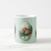 Viktorianisches Ostern-Blumen-Ei! Kaffeetasse (Mittel)