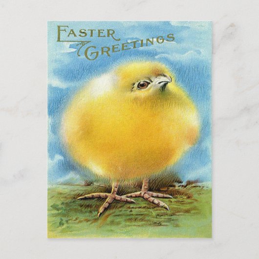 Viktorianisches Ostern Feiertagspostkarte (Vorderseite)