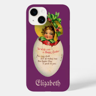 Viktorianisches Ostern, Vintage-Mädchen mit Haube  Case-Mate iPhone 14 Hülle