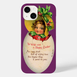 Viktorianisches Ostern, Vintage-Mädchen mit Haube Case-Mate iPhone 14 Hülle