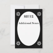 Viktorianisches Oval Einladung (Rückseite)