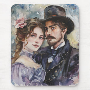 Viktorianisches Paar Mousepad
