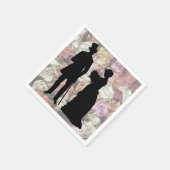 Viktorianisches Paar Serviette (Ecke)