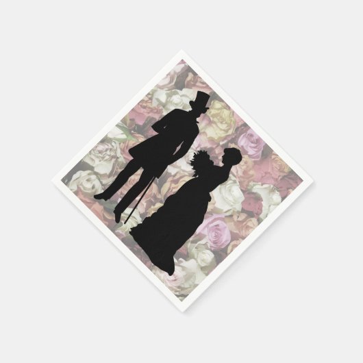 Viktorianisches Paar Serviette (Ecke)