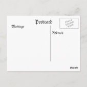 Viktorianisches Paar Skaten Postkarte (Rückseite)