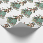 Viktorianisches Papier Damen-Verpackung Geschenkpapier (Ecke)