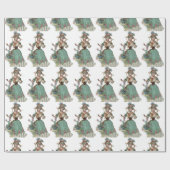 Viktorianisches Papier Damen-Verpackung Geschenkpapier (Flach)