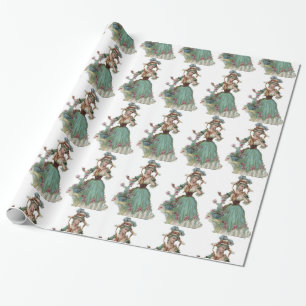 Viktorianisches Papier Damen-Verpackung Geschenkpapier