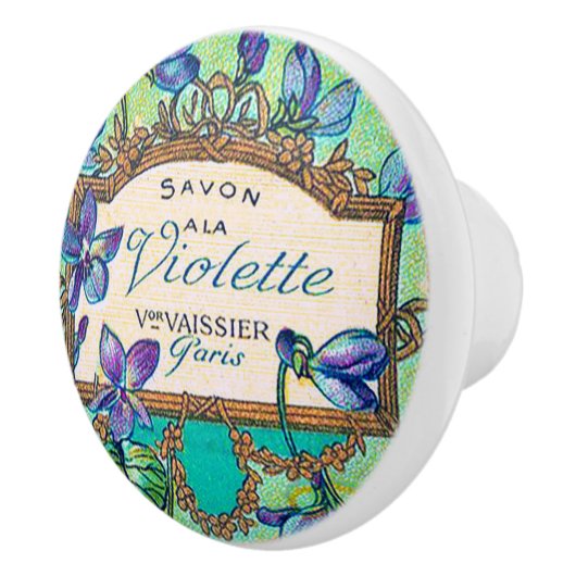 Viktorianisches Parfüm Keramikknauf (Rechts)