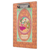 Viktorianisches Parfüm-Label der französischen Kol Klemmbrett (Links)