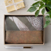 Viktorianisches Peacock Girl Tissue Paper Seidenpapier (Geschenk)