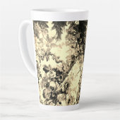 Viktorianisches Pfauenblumenmuster Milchtasse (Linke Ecke)