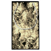 Viktorianisches Pfauenflair, elegantes Stadtbild Kleine Geschenktüte (Rückseite)