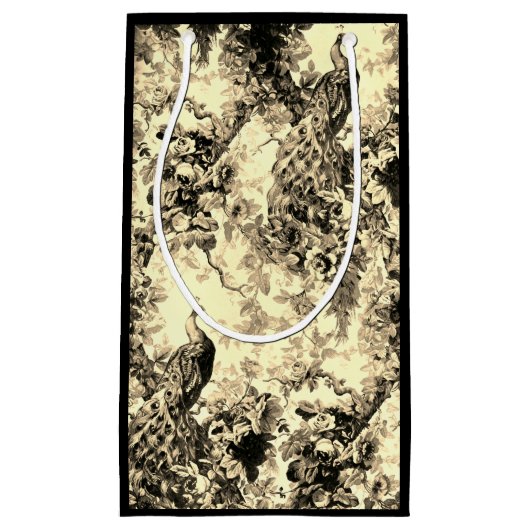 Viktorianisches Pfauenflair, elegantes Stadtbild Kleine Geschenktüte (Vorderseite)