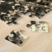 Viktorianisches Pfauenflorentoom Puzzle (Seite)