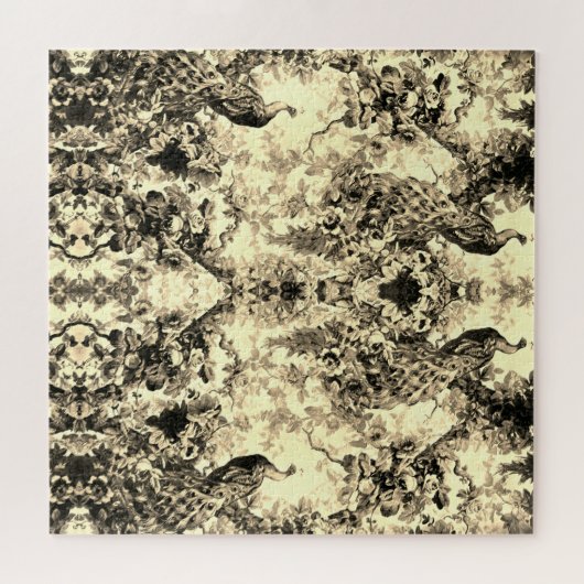 Viktorianisches Pfauenflorentoom Puzzle (Horizontal)