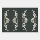 Viktorianisches Pfauenladenwrapping Paper-Set Geschenkpapier Set (Vorderseite 3)