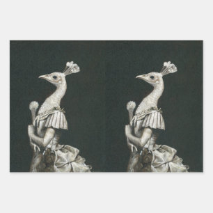 Viktorianisches Pfauenladenwrapping Paper-Set Geschenkpapier Set
