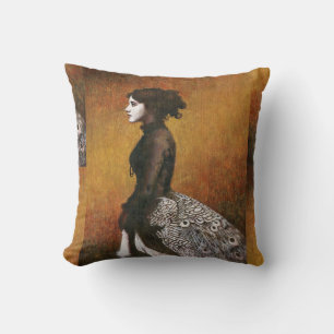 Viktorianisches Pfauenmäulenkissen Kissen