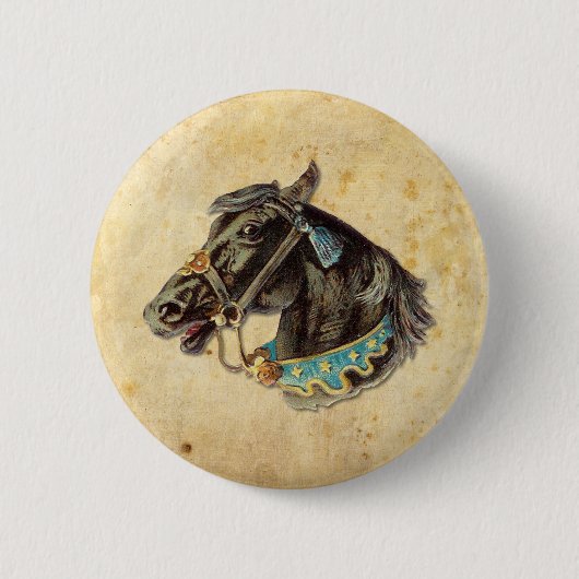 Viktorianisches Pferd Button (Vorderseite)