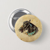Viktorianisches Pferd Button (Vorne & Hinten)