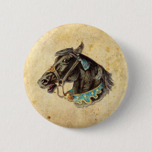 Viktorianisches Pferd Button