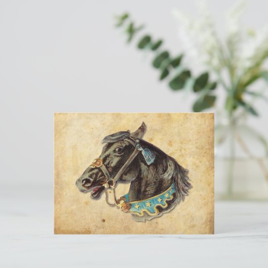 Viktorianisches Pferd Postkarte (Stehend Vorderseite)