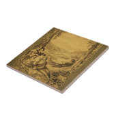 Viktorianisches Picknick Vintage-Kunstfliese Fliese (Seite)