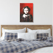 Viktorianisches Portrait Junge Frau in den 1890er Leinwanddruck (Insitu (Schlafzimmer))