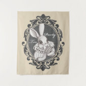 Viktorianisches Rabbit Tea Party Wandteppich (Vorderseite)