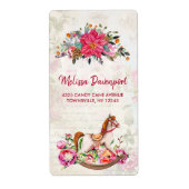 Viktorianisches Rockpferd & Poinsettia Weihnachten (Vorne)