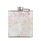 Viktorianisches Rockpferd & Poinsettia Weihnachten Flachmann (Rückseite)