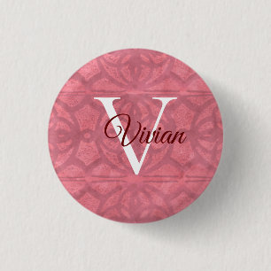 Viktorianisches Rosa Button