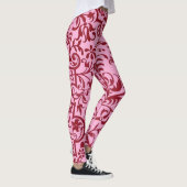 Viktorianisches rosa Motiv Leggings (Rechts)