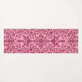 Viktorianisches rosa Motiv Yogamatte (Vorderseite (Horizontal))
